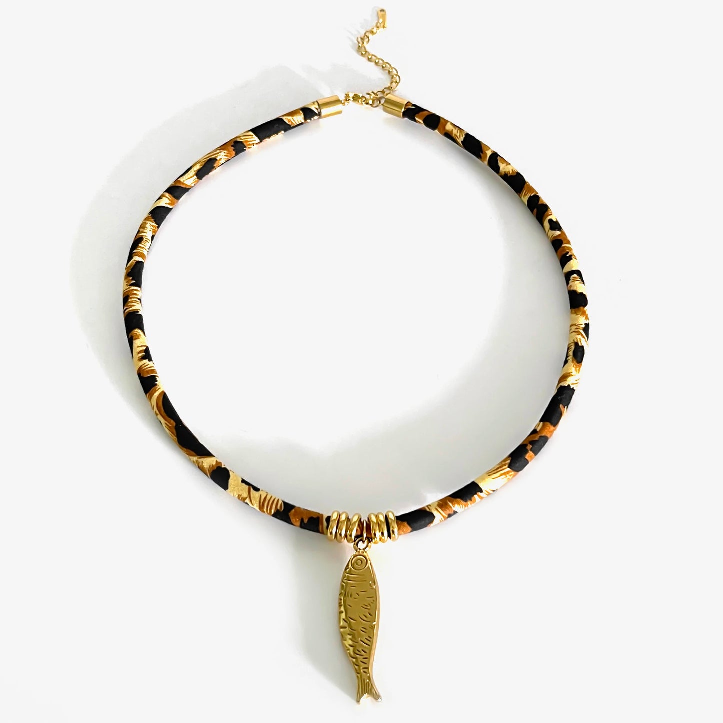 Veradine Leopard Charm Necklace