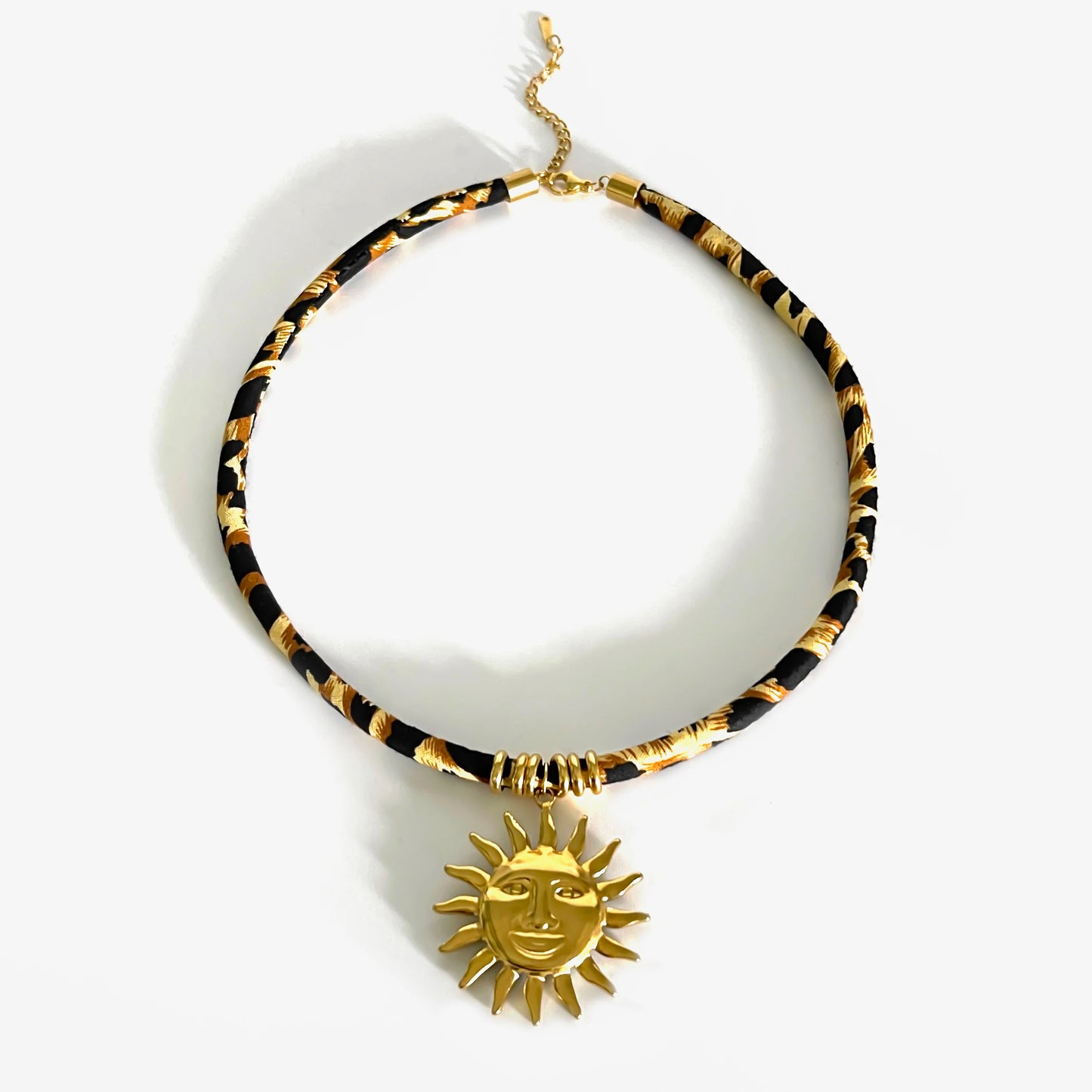 Veradine Leopard Charm Necklace