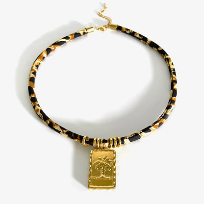 Veradine Leopard Charm Necklace